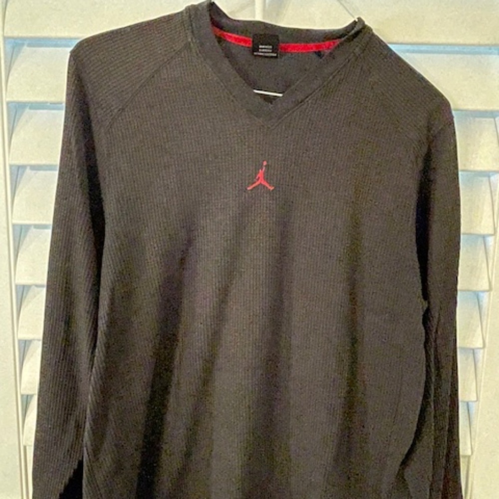 Vintage Jordan Brand Waffle Thermal Top--Mens Medium--Pre-Owned M